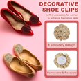 thumbnail image 3 of Decorative Shoe Clips, Removable Bow Clip Flower Rhinestone Charms for Women Dress High Heels Accessories, 3 of 5