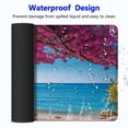 thumbnail image 4 of GOSMITH Beach and Benches with Trees by the Seaside Floral Style Pink and Blue Desk Mat 31.5x11.8 in, 4 of 6