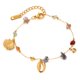 thumbnail image 1 of Pulsera Boho Ocean Style para mujer de acero inoxidable con cadena B, 1 of 2