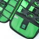 thumbnail image 3 of Bolsa de almacenamiento de cables USB impermeable de 2 capas, organizador electrónico, estuche para dispositivos digitales (azul real), 3 of 7