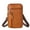 Brown, variant on Adjustable Crossbody Bag for Men Women - Multi-Pocket Phone Holder & Wallet Design