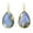 Gray, variant on Gray Facets Labradorite Teardrop Gold-Plated Dangle Earrings
