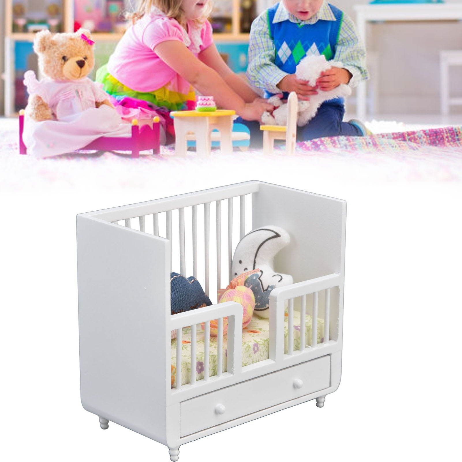 Dollhouse baby crib online