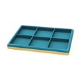 thumbnail image 3 of Segolike Bracelet Display Tray Storage Tray for Drawer 6 Grids for Rings Earrings Jewelry Organizer Bangle Holder for Showcase Selling Green, 3 of 8
