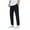 Dark Blue, variant on CLOISE Mens Travel Pants with Pockets Big and Tall Long Pants Casual Trousers Stretchy Solid Baggy Bottoms Beach Clothes