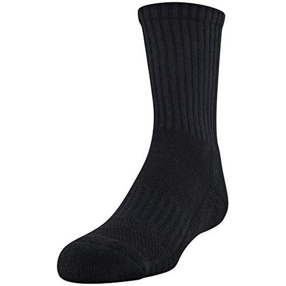 Under Armour Chaussettes en Coton pour Jeunes, Multipaires, Noir 2 (6 Paires), Petit