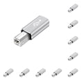 thumbnail image 2 of Adaptador USB tipo C Wosthever Instrumento de música Computadora portátil de escritorio gris 10Conjunto, 2 of 6