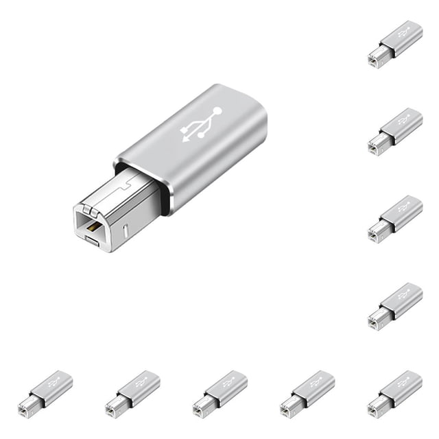 Soidarity Accesorio de conexión de adaptador USB tipo c portátil de escritorio convertidor rápido de a herramienta de transferencia de Cabeza recta/Gris 10piezas Soidarity CBP380544
