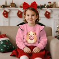 thumbnail image 3 of Garronmavis Hamster Kids Pullover Clothes Soft Doughnut Long Sleeve Pullover Crewneck Tops Shirts Lightweight 6T Toddler Girl Sweatshirt Clothes Comfortable for Outdoor Activities, 3 of 7