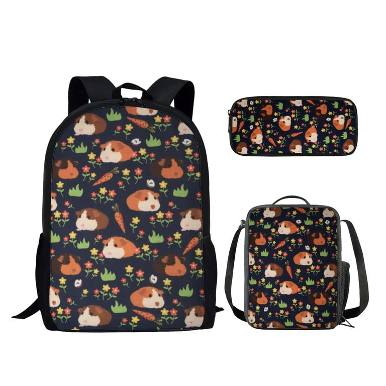  Cute Hamster Durable Reusable Lunch Bag for Girls Boys