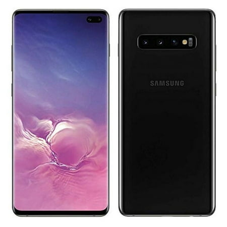 Pre-Owned Samsung Galaxy S10+ Plus G975U 128GB Prism Black Fully Unlocked (Refurbished: Good)