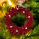 thumbnail image 1 of RKSTN christmas deals Burgundy Bow Christmas Decoration Flocking Hanging Christmas Tree Decoration Hanging Decoration, 1 of 6