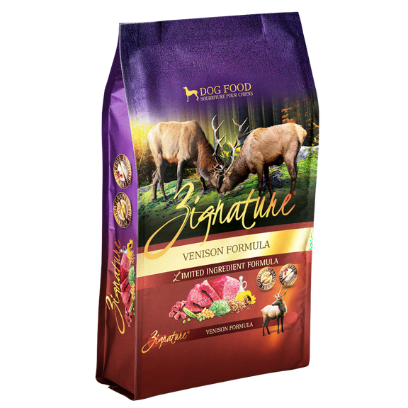 Zignature Grain-Free Venison Formula Dry Dog Food, 4 Lb