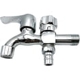 thumbnail image 1 of Outdoor Faucet Double Outlet Faucet,double Outlet Garden Faucethigh Quality Brass Outlet Faucet,control Garden Faucet Double Outlet 3/4' Interface 3/, 1 of 4