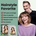 thumbnail image 3 of Coffee Brown Hair Dye Shampoo 3 in 1 Natural Hair Color Shampoo 10 PCS, Semi- Permanent Instant Hair Dye for Men & Women, 100% Grey Coverage Natural Hair Dye Shampoo (Coffee), 3 of 7