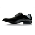 thumbnail image 4 of Ferro Aldo Alvin MFA19696 Men's Plain Square-Toe Derby Dress Shoes, in Tuxedo Black, Men's Size 7, 4 of 8