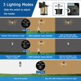 thumbnail image 4 of Lámparas de pared para exteriores FLEDAVID con sensor de movimiento impermeables, paquete de 2, 4 of 6