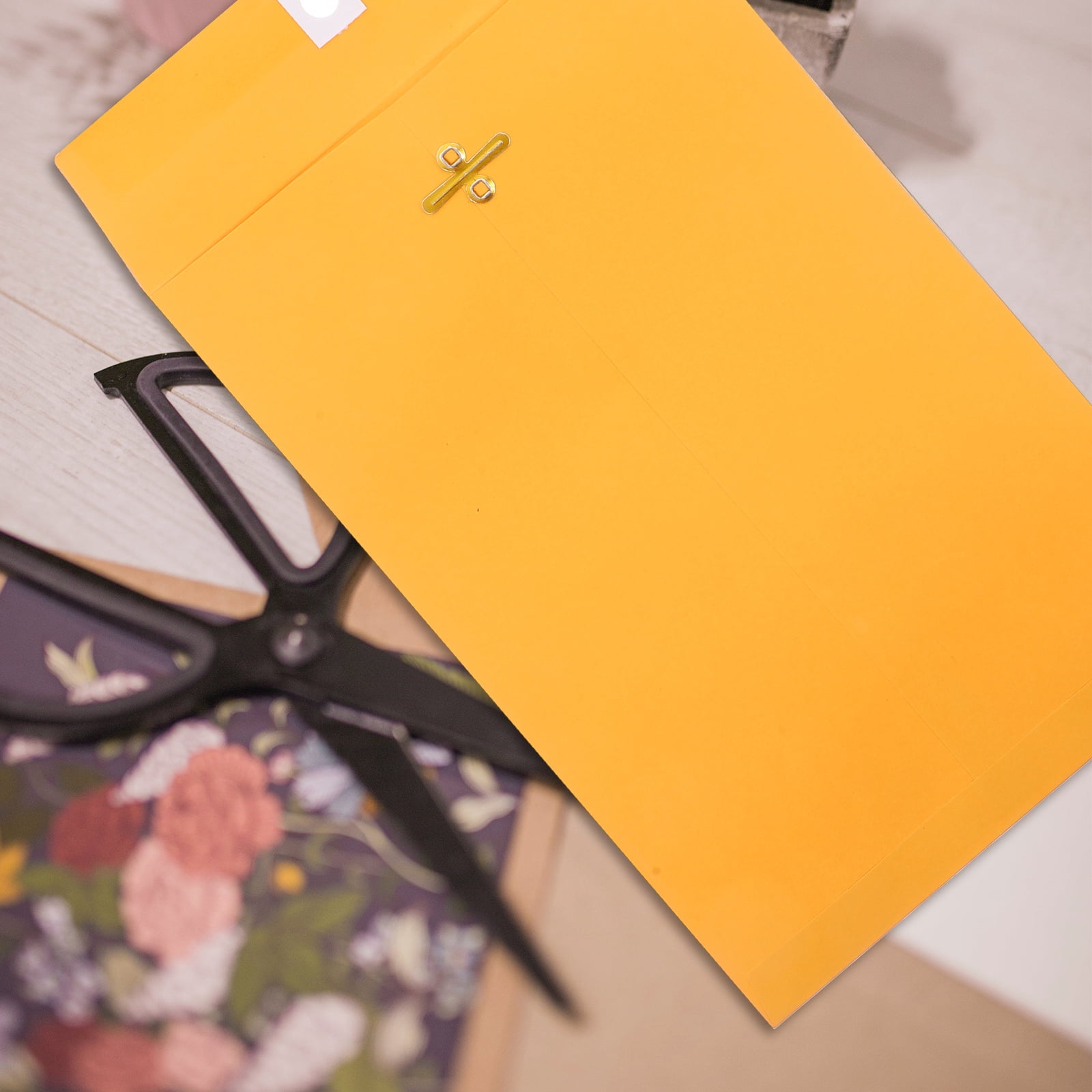 LEXSOMEO 100pcs Clasp Envelopes Letter Size Envelopes Document Envelope For Storing Or Mailing Clasp And Gummed Closure Envelopes