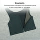 thumbnail image 3 of Qarigey Carpeta de pecho plano para mujer, portátil, plegable, lavable, con cremallera, transpirable, Color sólido, absorbente de sudor, Ropa interior Blanco M, 3 of 6