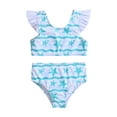 thumbnail image 1 of MIASHUI Girls Swimsuit Ruffles Watermelon Printed Two Pieces Bikini Set Swimwear Bathing Suits,White,3-4 Years, 1 of 6