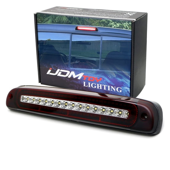 Dark Red Lens F1 Style Strobe LED High Mount Third Brake/Clearance Light Assembly For Ford 1999-2016 F250 F350, 1999-11 Ranger & 1995-2003 Mazda B-Series