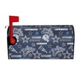 thumbnail image 1 of Funda para buzón de correo con protección solar, magnética, impermeable, con estampado de doble cara de fútbol americano, funda decorativa para buzón de correo, funda protectora solar para buzón de, 1 of 8
