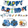 thumbnail image 3 of facefd Birthday Balloon Set Home Space Theme Balloon Birthday Balloon Set Decoration Kit with Cake Toppers & Ribbon, 3 of 6