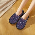 thumbnail image 4 of House Slippers for Women Men - Palms Hawaiian Beach Lightweight House Shoes Fuzzy Slippers, Soft Slip-On Cozy House Slippers for Woman Indoor Outdoor, 4 of 7