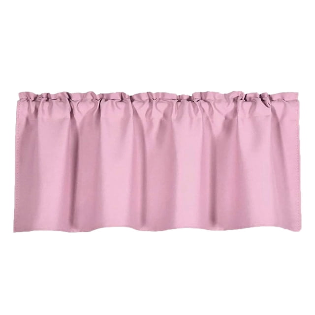 Thermal Insulated Short Window Curtain 57x18 Inch Rod Pocket Single Panel for Kitchen Bathroom Living Room Blackout Sun Protection