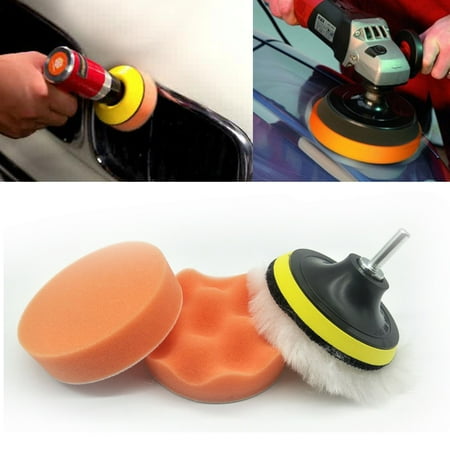 Car Polisher Pad Buffer Gross Polish Polishing Kit Set Drill