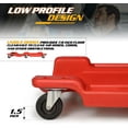 thumbnail image 5 of YEXJ Automotive Creeper Under Car Roller, 40 Inch Low Profile Creepers with Padded Headrest and Tool Tray, 330 lbs Capacity Portable Floor Creeper for Home Garage Automotive Shop (Red), 5 of 10