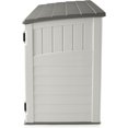 34 cubic feet outdoor storage shed for trash cans, garden accessories