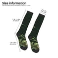 thumbnail image 2 of KLL Palm Leaves And Exotic Birds Print Cool Socks Men's Women's Crew Socks Funny Crazy Novelty Stockings, 2 of 6