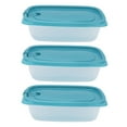 thumbnail image 1 of 3 contenedores de almacenamiento para refrigerador de 830 ml con tapa, rectangulares, para cocina y hogar., 1 of 14
