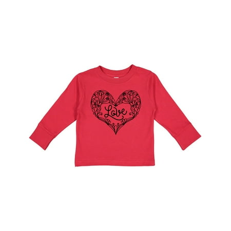 

Inktastic Valentine s Day Love Decorated Heart Gift Toddler Boy or Toddler Girl Long Sleeve T-Shirt