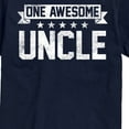 thumbnail image 3 of Instant Message - One Awesome Uncle - Men's Short Sleeve Graphic T-Shirt, 3 of 6