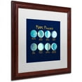 thumbnail image 2 of Trademark Fine Art "Moon Phases" Canvas Art by Lisa Powell Braun, White Matte, Wood Frame, 2 of 4