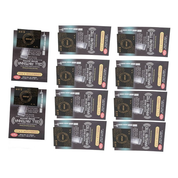 Pegatinas De Señal De Teléfono, PCB Negro Oro Autoadhesivo Multiusos 10 Piezas Pegatina De Refuerzo De Señal De Teléfono Celular Para Túneles