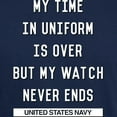 thumbnail image 3 of CafePress - Navy Watch Never Ends Dark T Shirt - Men's Classic Graphic Cotton T-Shirt, 3 of 4