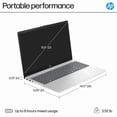 thumbnail image 5 of HP - 15.6" HD Touch-Screen Laptop - Intel Core i3-1315U - 8GB Memory - 256GB SSD - Natural Silver, 5 of 11