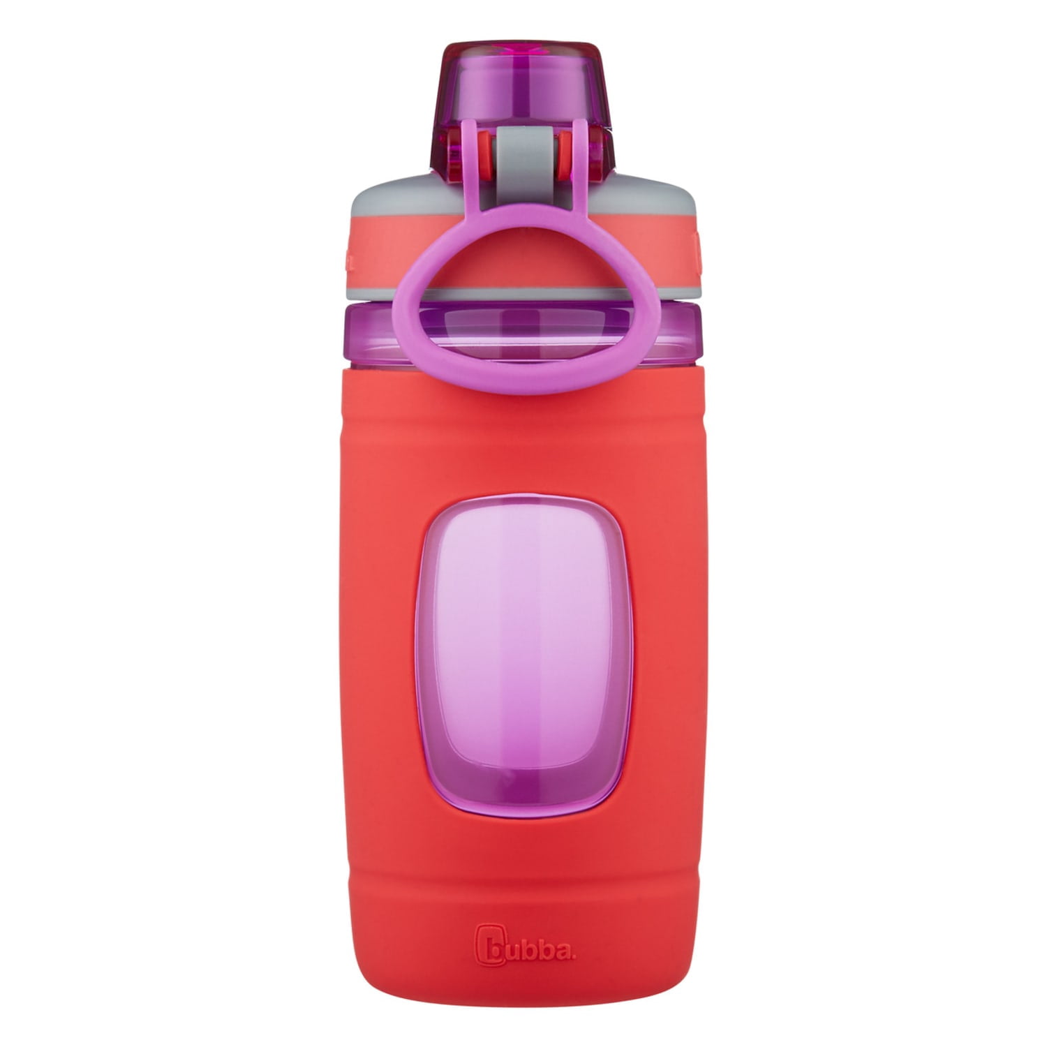 bubba Leak Proof Flo Silicone Kids Water Bottle, 16 oz., Refresh Coral