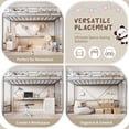 thumbnail image 6 of PYY Twin Size Loft Bed, Heavy Duty Metal Frame with Arched Guardrail for Home Office and Bedroom, Flat Ladder Rung, and Steel Slat Support, No Box Spring Required, Space Efficient, Gray, 6 of 6
