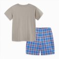 thumbnail image 3 of Kaprioy Baby Boy Clothes Boys Summer Outfits 18M 24M 3T 4T 5T 6T 7T Short Sleeve Cartoon Airplane T Shirt Elastic Waist Short Toddler Boy Set, 3 of 7