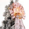 thumbnail image 4 of Decoración para árbol de Navidad Zeyune, 30 x 113 cm, con luces LED, color rosa, 4 of 7