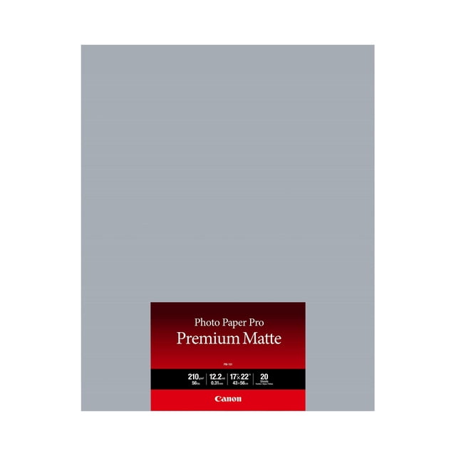Papel fotográfico Canon Premium Mate 43 x 56 cm, 20 hojas