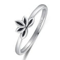 thumbnail image 2 of VAKKI 925 Sterling Silver Womens Flower Rings Simple Rings Vintage Statement Stacking Rings Size 5-9, 2 of 5