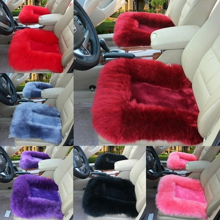 Hot New Universal Wool Soft Warm Fuzzy, Hot Pink Car Seat Covers