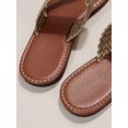 thumbnail image 3 of Women Leopard Pattern Thong Sandals, Fashion Summer Flat Sandals, 3 of 4