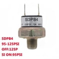 thumbnail image 2 of Adecuado para la instalación del interruptor de presión de la bocina del tren, tanque de aceite, rosca de 1 4 pulgadas NPT 95-125 PSI 12 V 24 V., 2 of 4