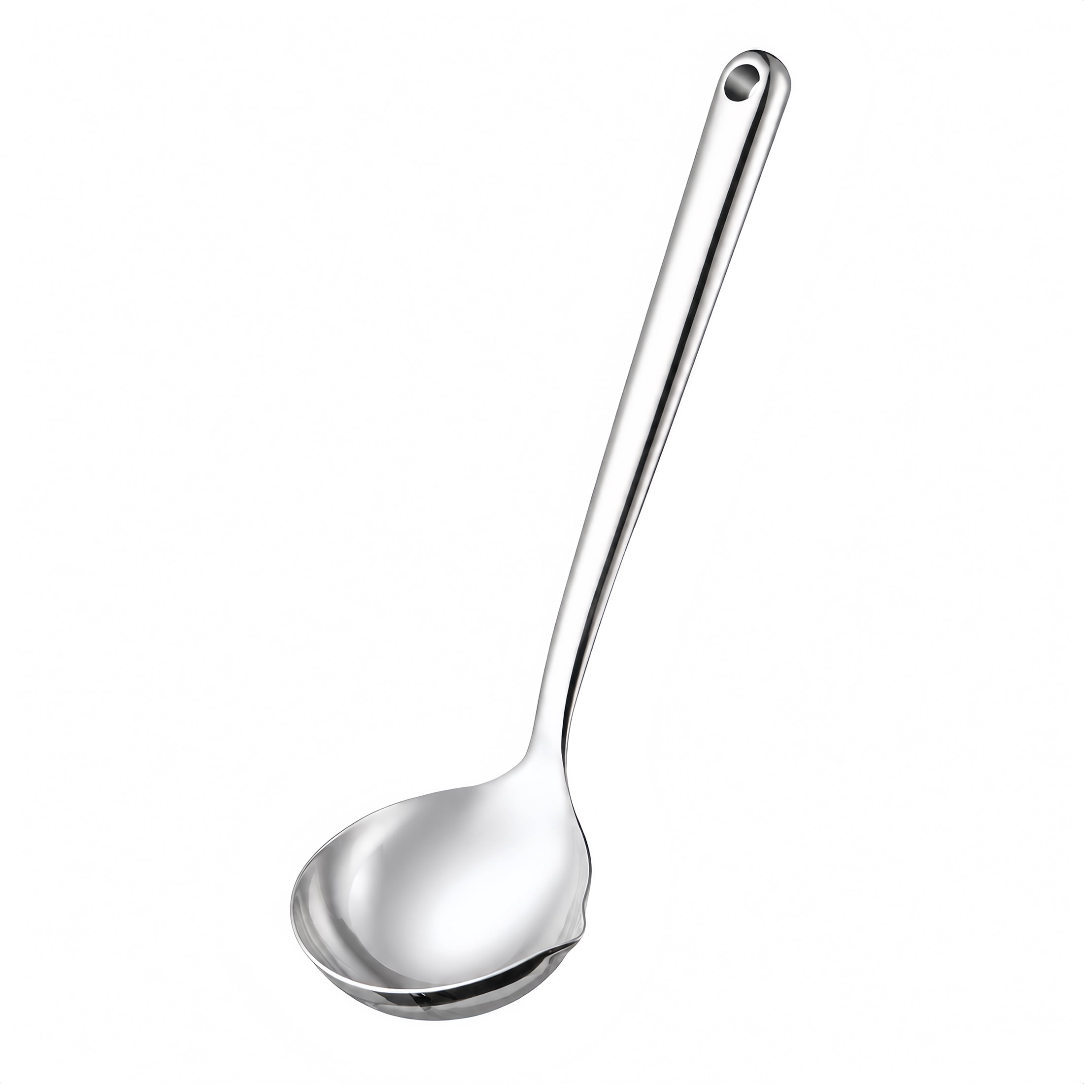 Mainstays 12.5-Inch Stainless Steel Cooking Ladle, Dishwasher Safe
